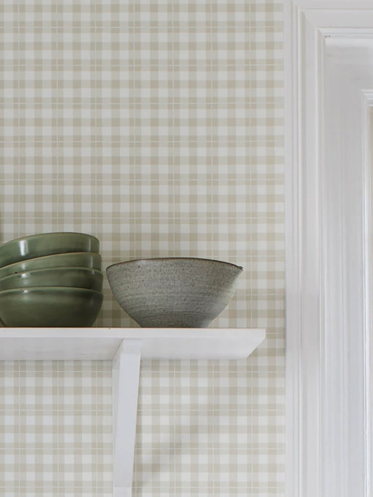 Herbal Wallpaper - Custom Modern Minimalistisch Raster Behang Vers