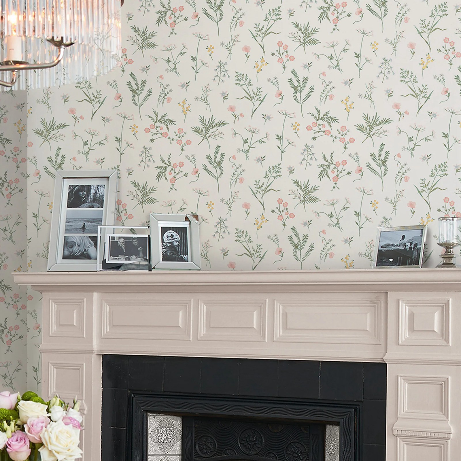 Crosswell koraalroze botanisch - Herbal Wallpaper recensie en prijs