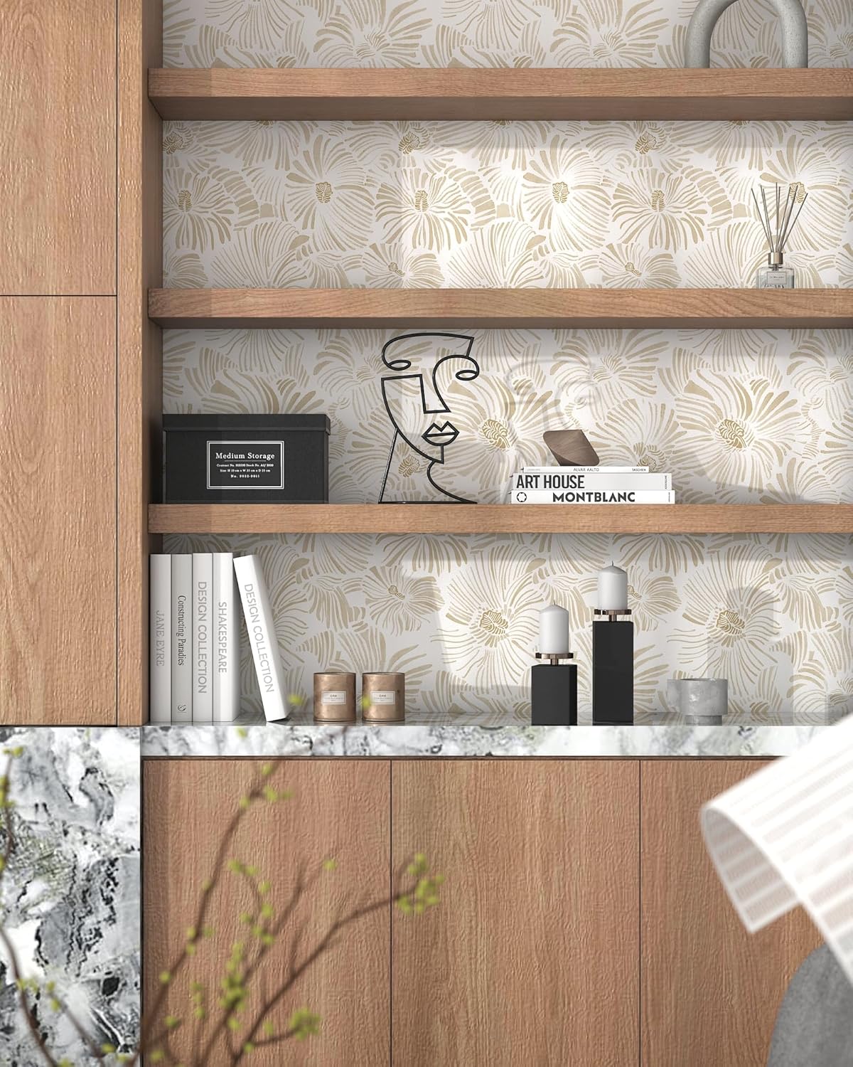 Modern Peel and Stick Wallpape - Herbal Wallpaper recensie en prijs