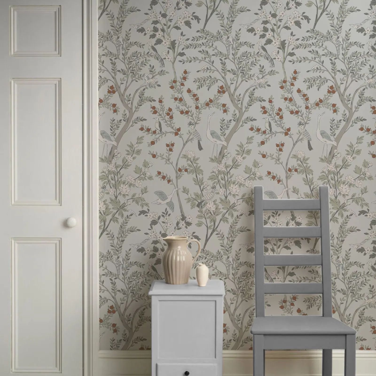 Vintage bloemenmuursticker beh - Herbal Wallpaper recensie en prijs
