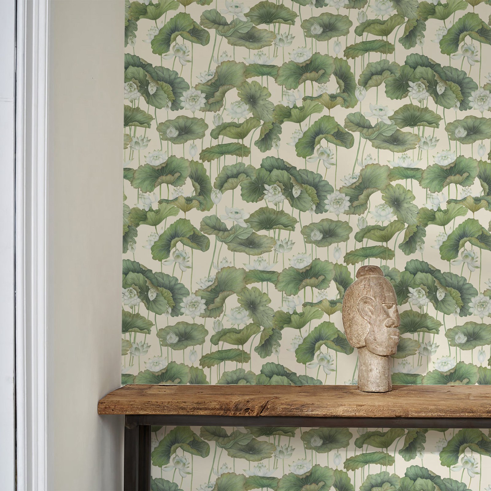 Lily Lotus behang, zelfklevend - Herbal Wallpaper recensie en prijs
