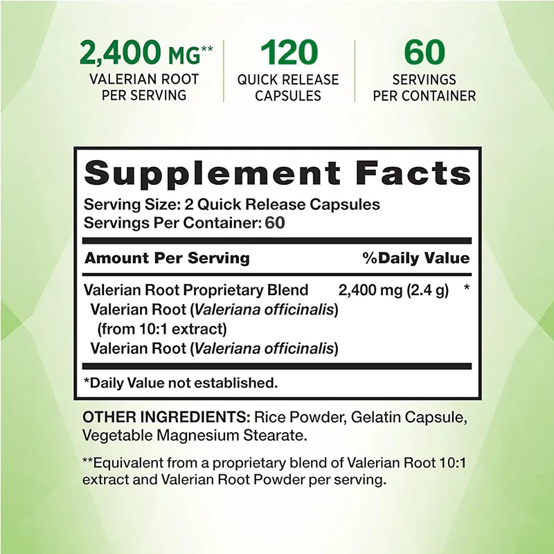 Valerian Root Capsules - Het h - Valerian Root Capsule recensie en prijs