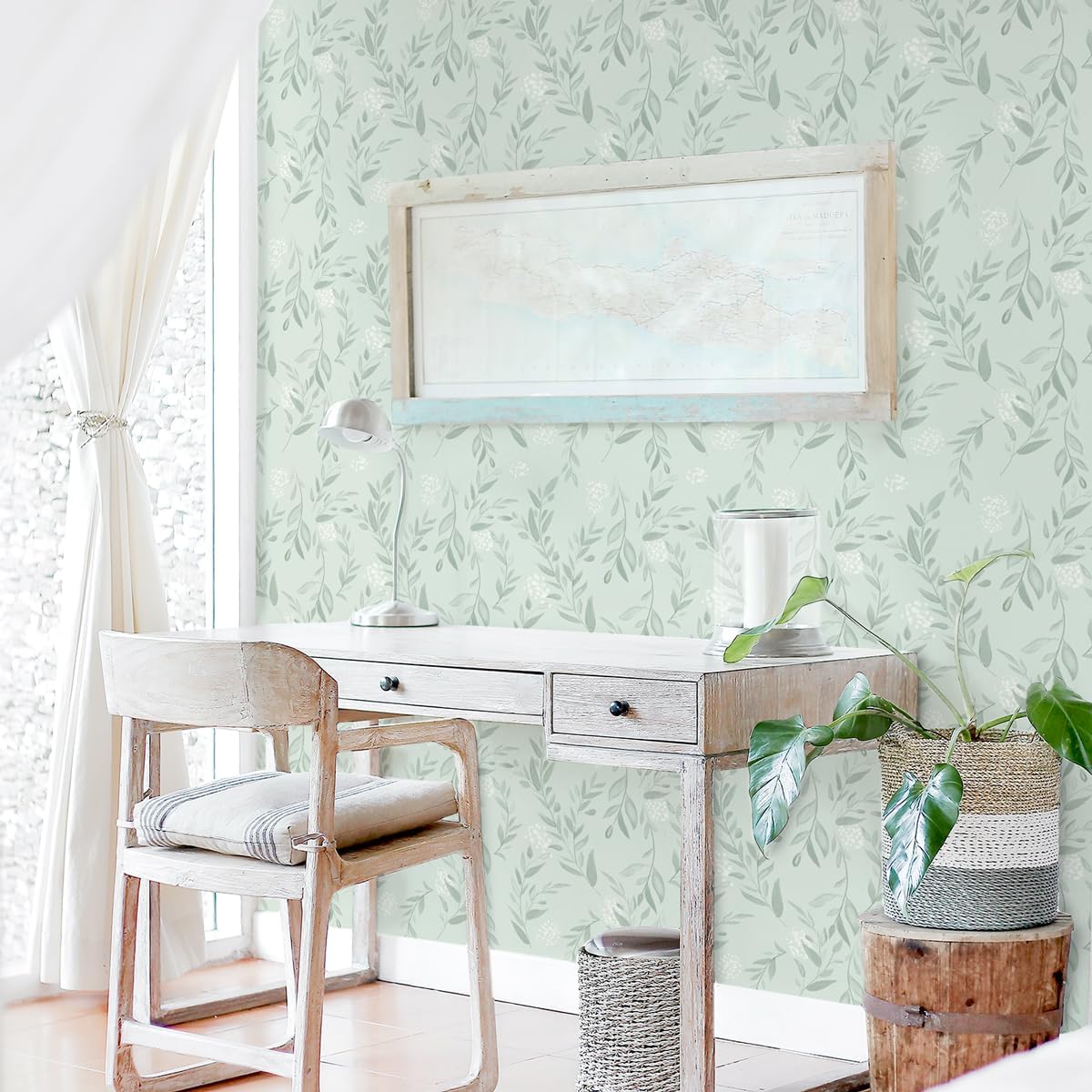 Saliegroen blad Peel and Stick - Herbal Wallpaper recensie en prijs